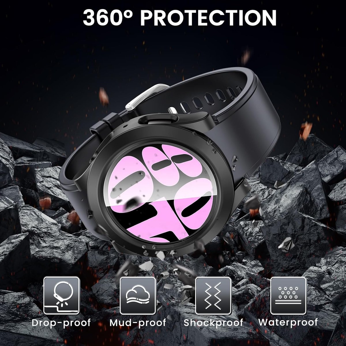 Goton 2-in-1 Case with Screen Protector for Galaxy Watch photo 4