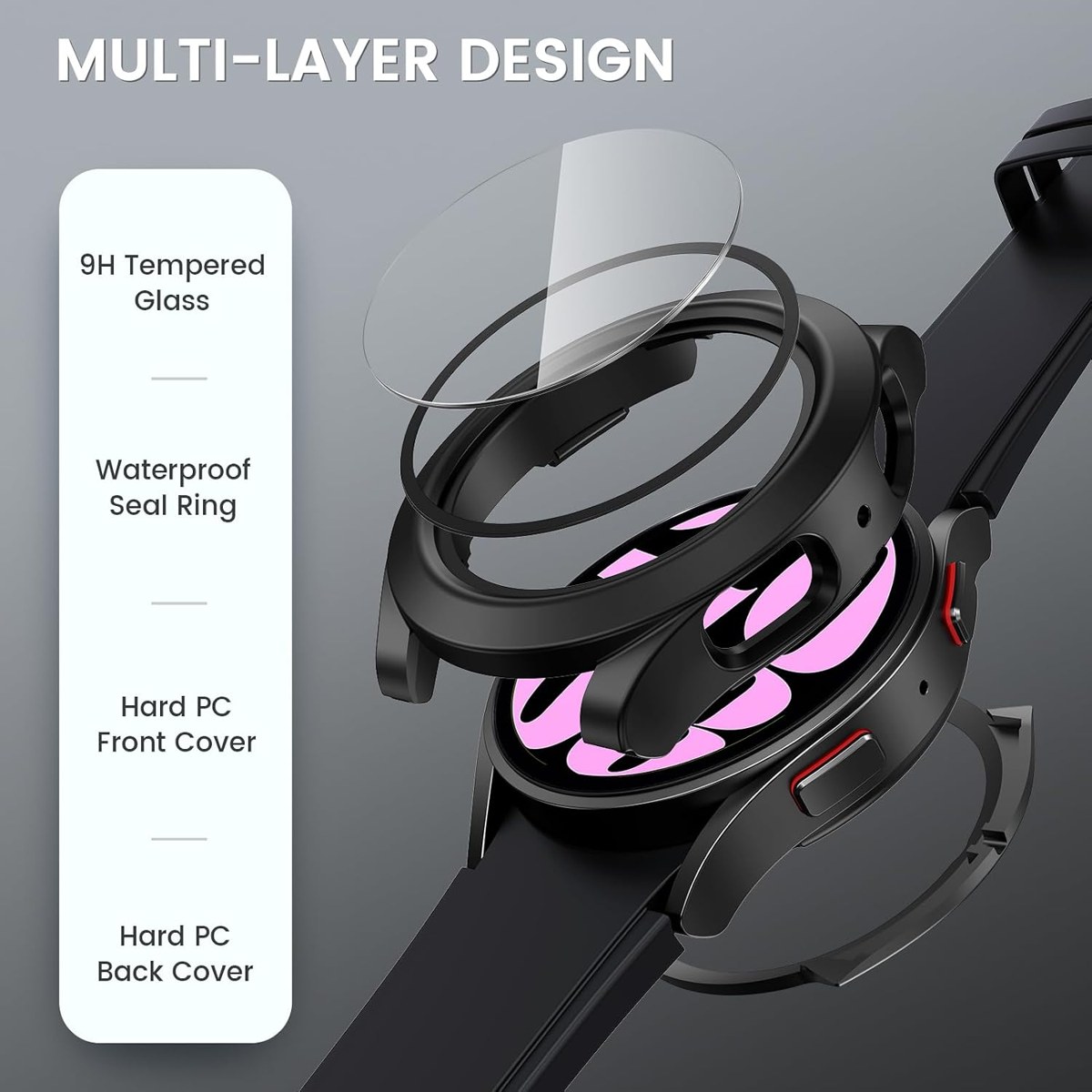 Goton 2-in-1 Case with Screen Protector for Galaxy Watch photo 6
