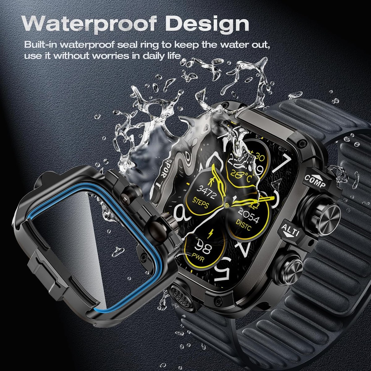 Goton 3-in-1 Metal + PC Case for Apple Watch photo 4