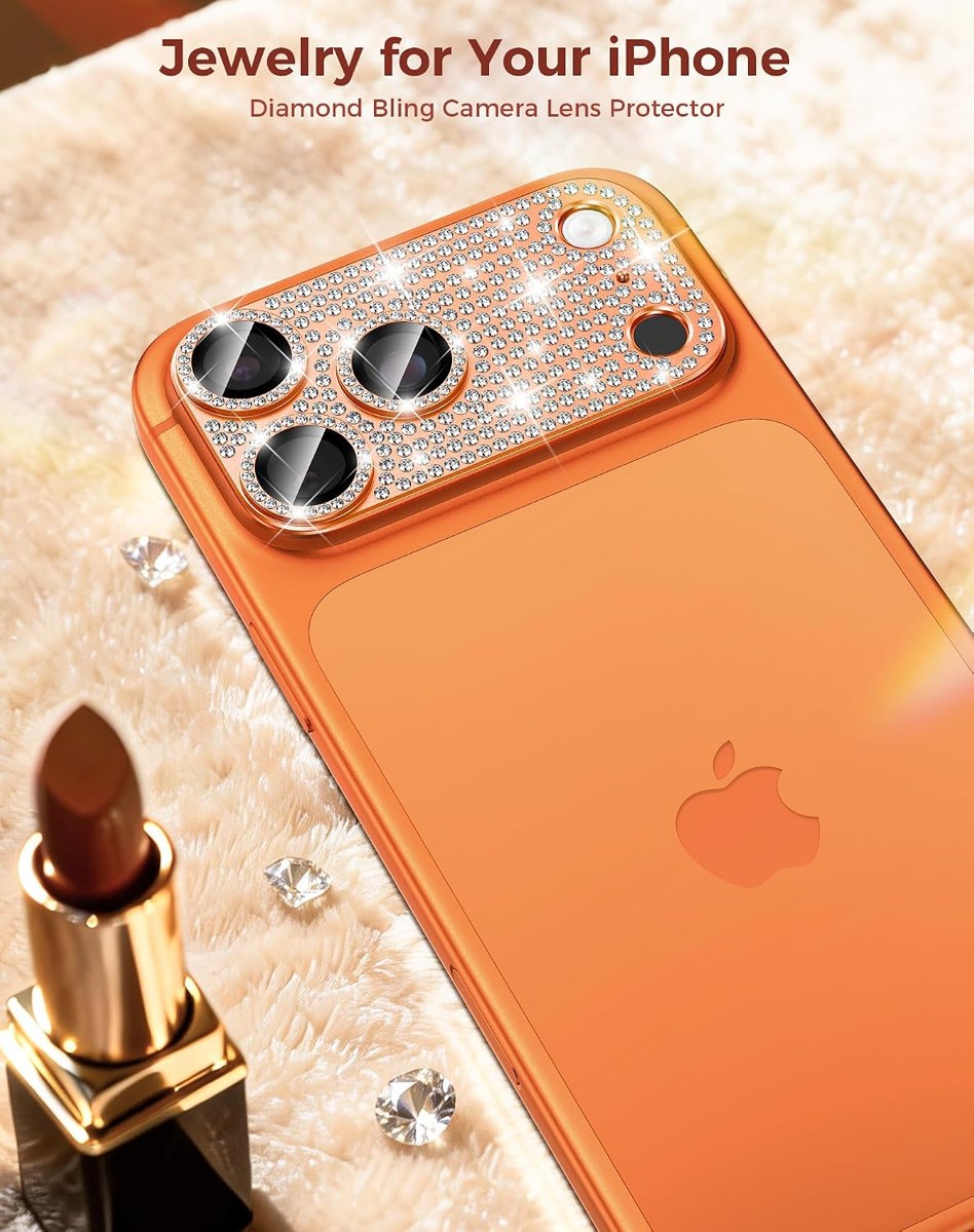 Goton Diamond Bling Camera Lens Protector for iPhone 17 Pro photo 4