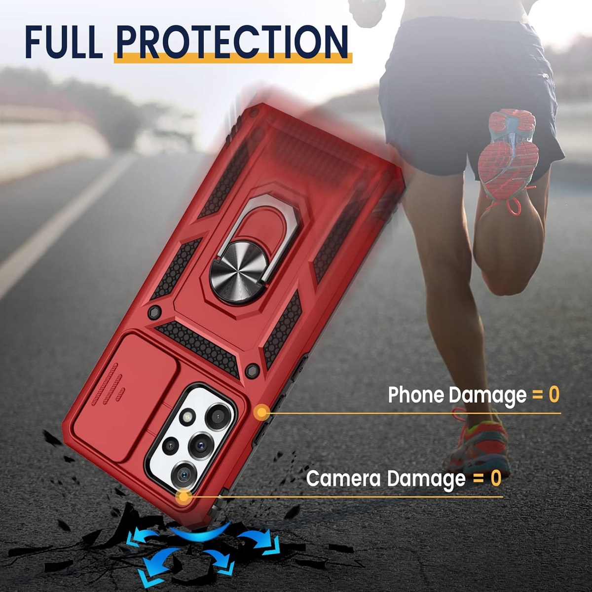 Goton Galaxy A53 5G Case with Camera Cover and Ring photo 4