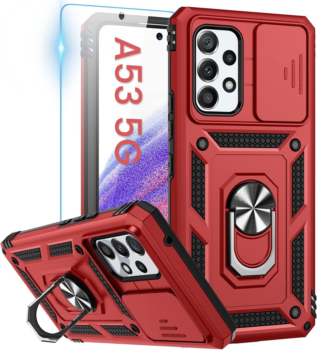 Goton Galaxy A53 5G Case with Camera Cover and Ring