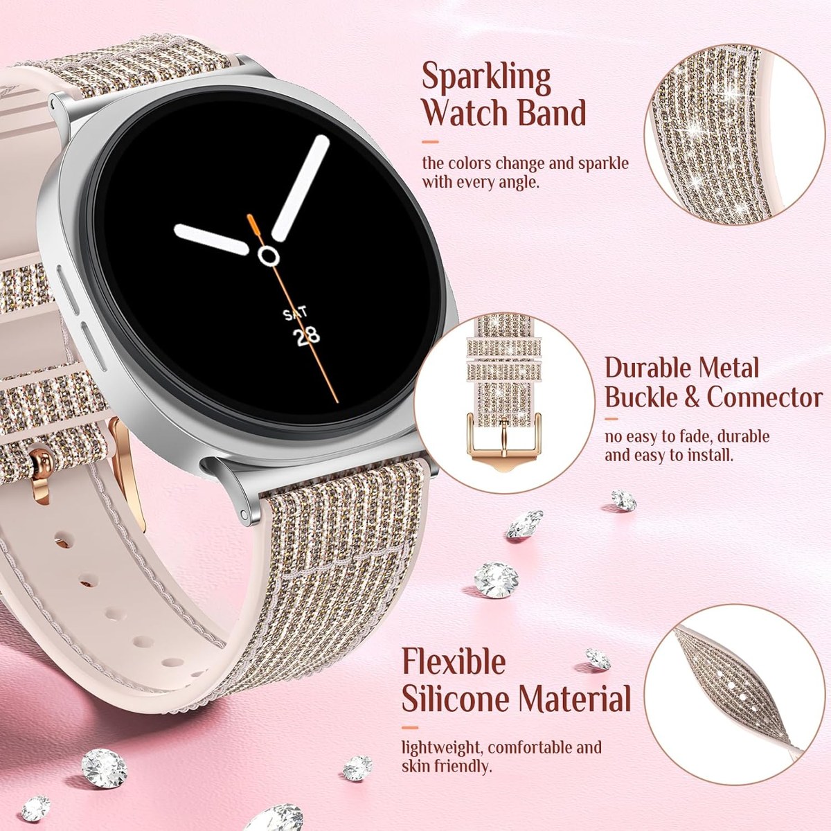 Goton Bling Silicone Band for Galaxy Watch photo 4