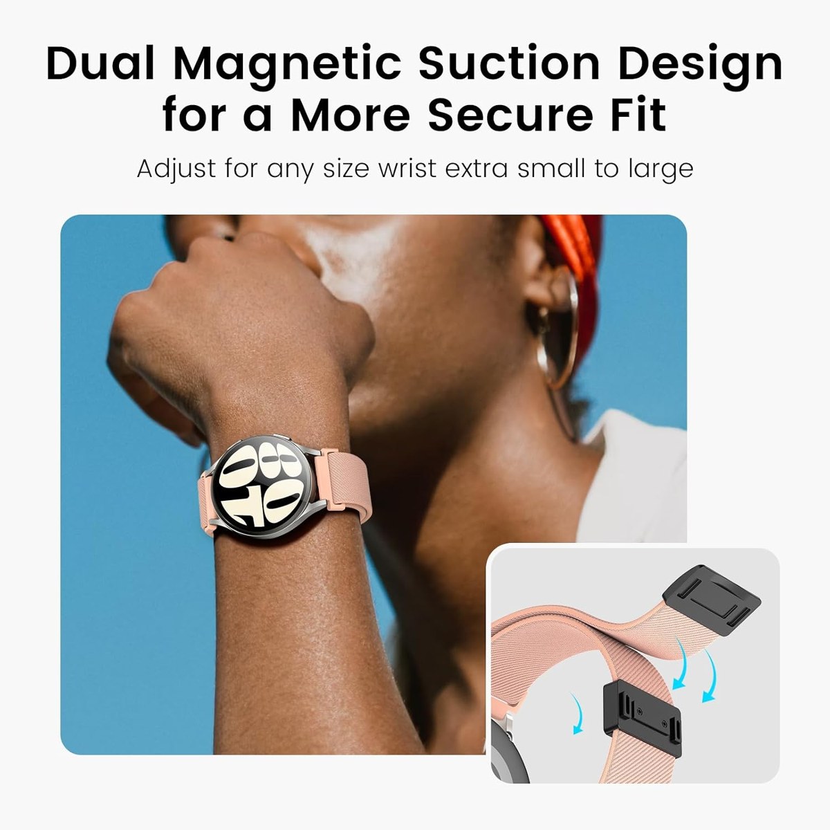 Goton Magnetic Stretch Nylon Band for Galaxy Watch photo 2