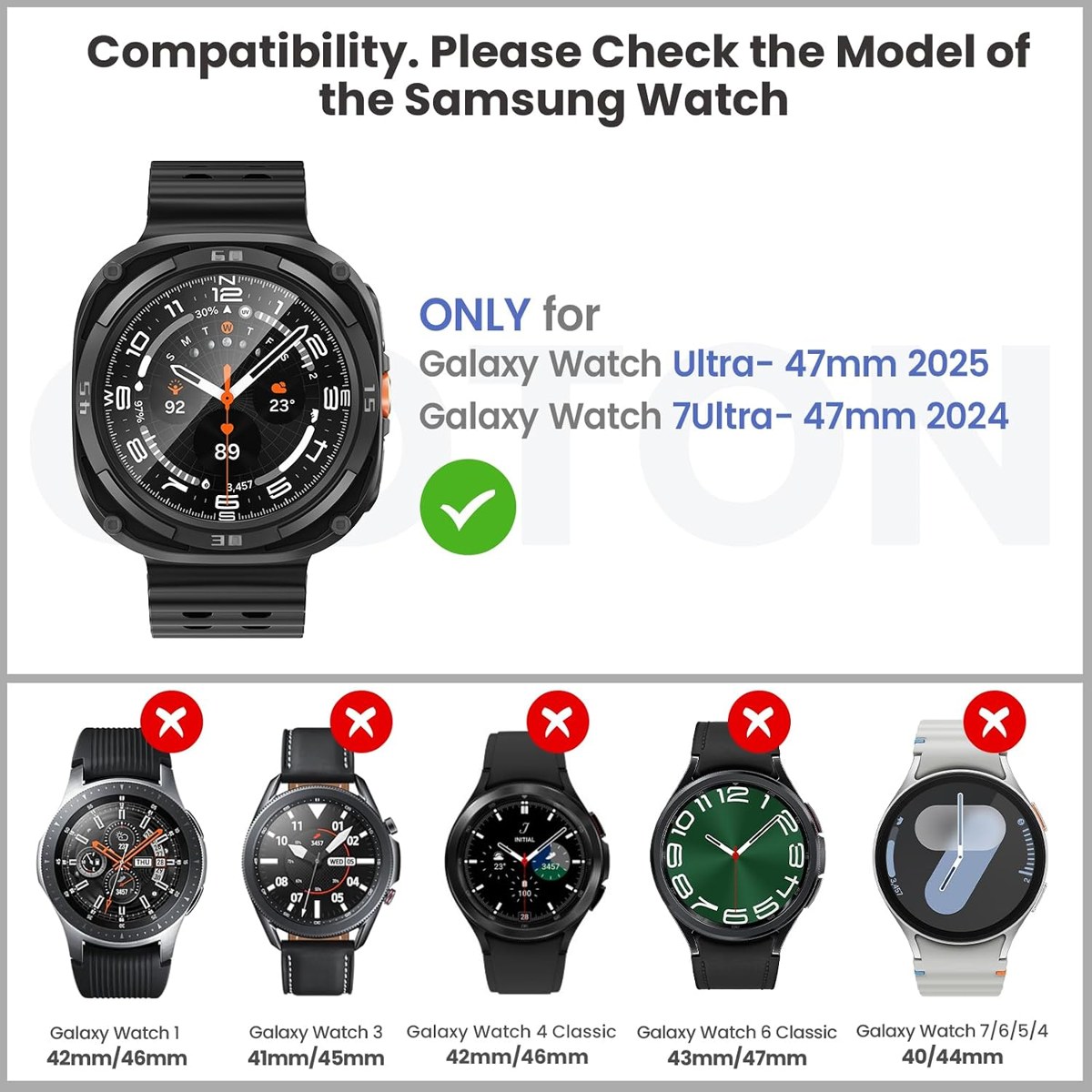 Goton Galaxy Watch Ultra Case with 2 Screen Protectors photo 2