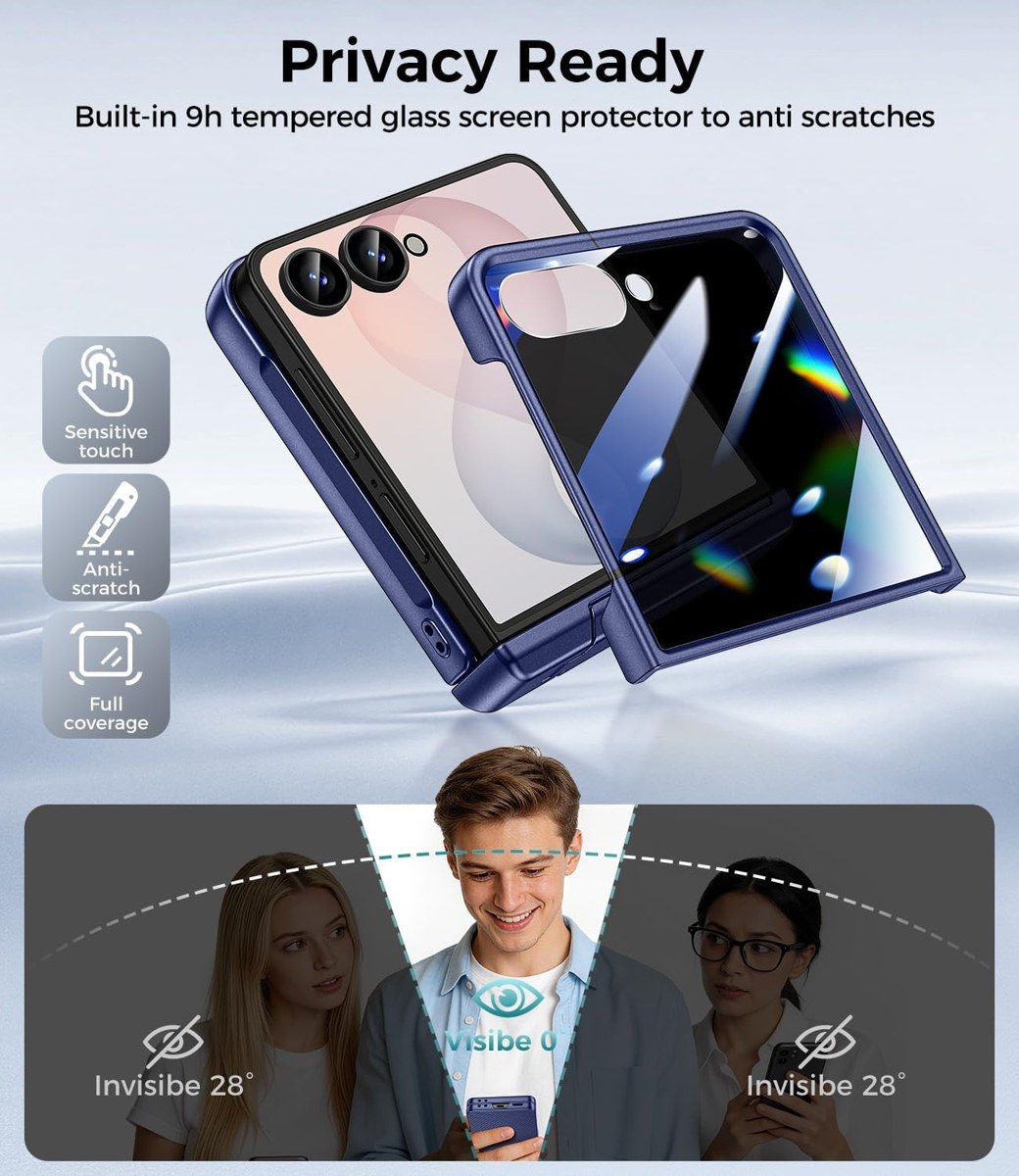 Goton Magnetic Galaxy Z Flip Case with Hidden Kickstand photo 4