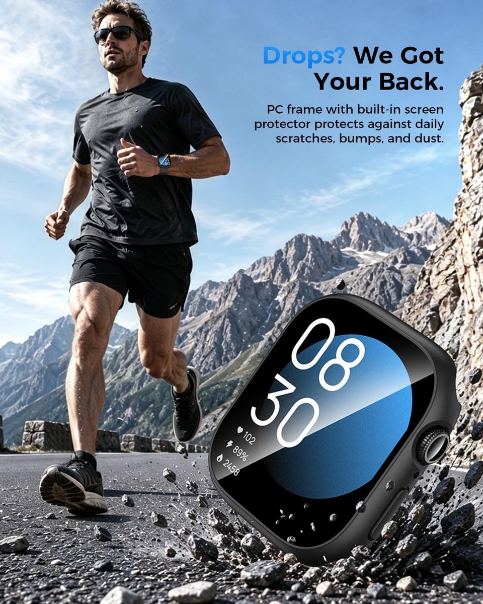Goton IP67 Waterproof Case with Glass for Apple Watch photo 5