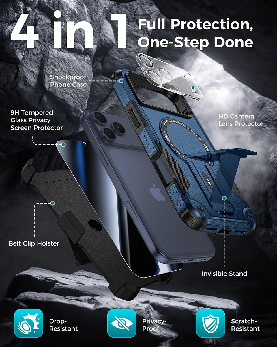 Goton 4-in-1 iPhone Case with Belt Clip Holster photo 3