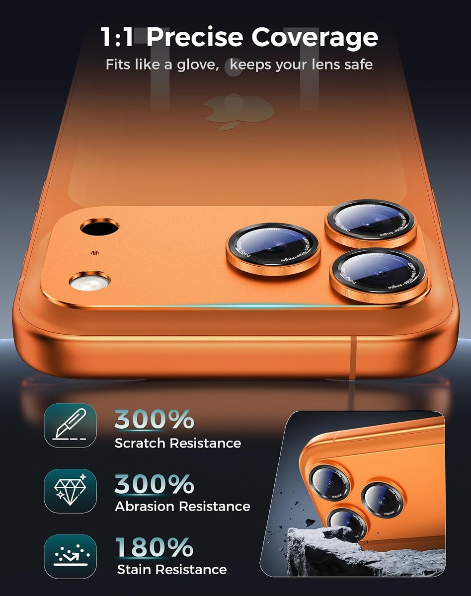Goton Metal Camera Lens Protector for iPhone 17 photo 6