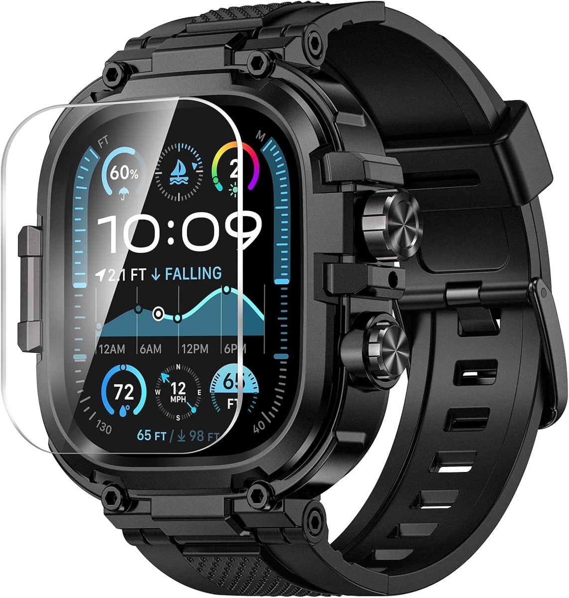 Goton Rugged Sport Band with Case for Apple Watch