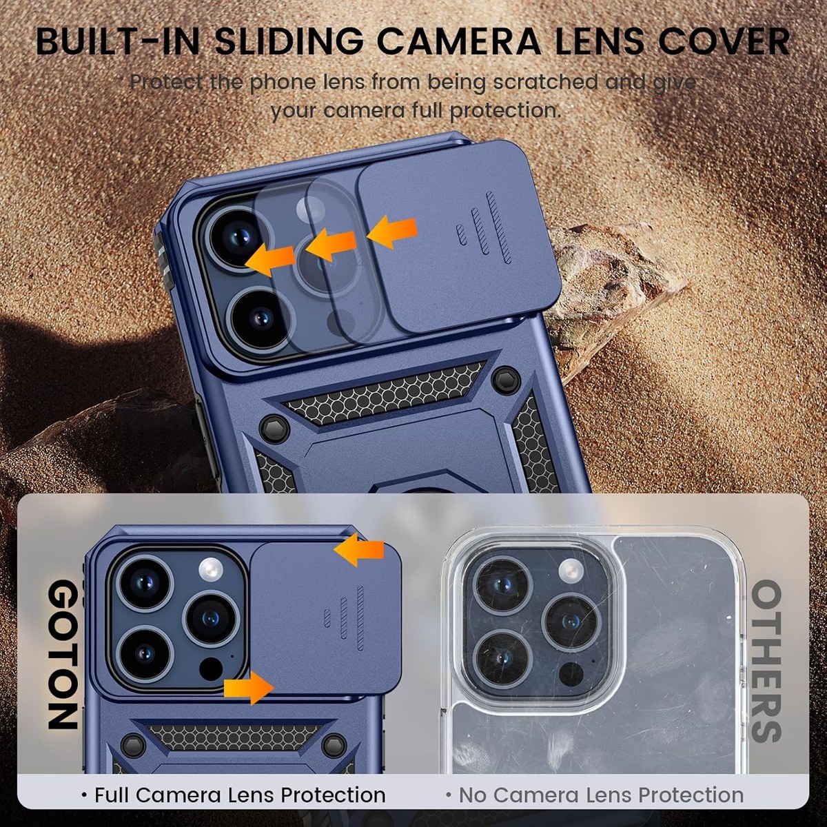 Goton Slide Camera Case with Ring Stand and Screen Protector photo 3