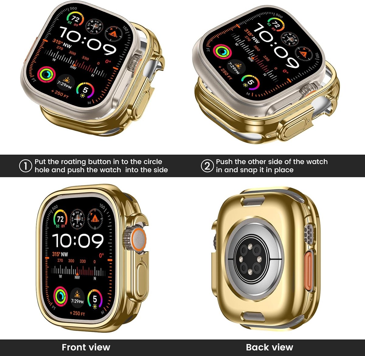 Goton 2-Pack Slim Bumper Case for Apple Watch photo 3